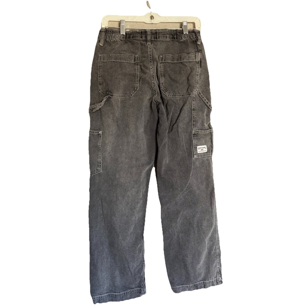 BDG Womens 27x27.5 Baggy Stretch Denim Cargo Pants Wide Leg‎ Streetwear Grunge - Picture 2 of 9